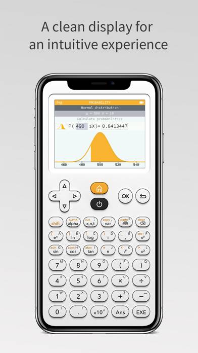 Calculatrice NumWorks Capture d'écran de l'application