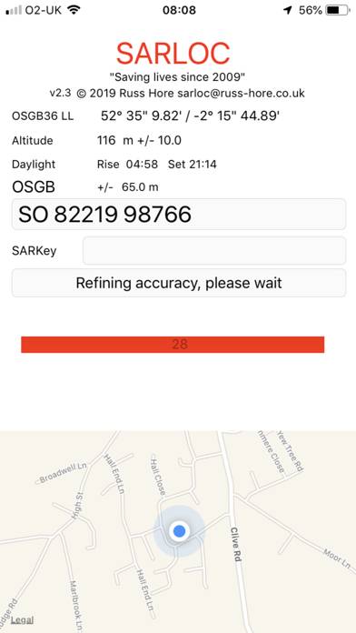 Sarloc App screenshot