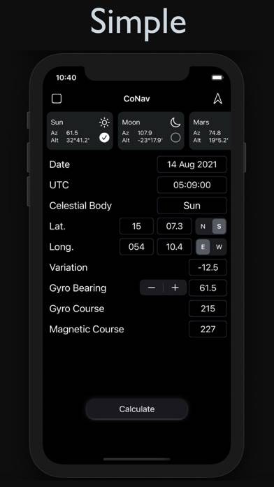 CoNav Captura de pantalla de la aplicación #1