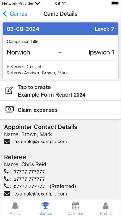 WhosTheRef App screenshot
