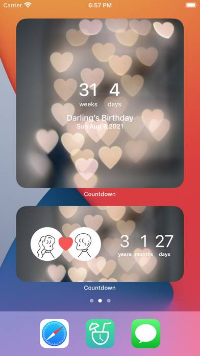 Countdown@ App screenshot