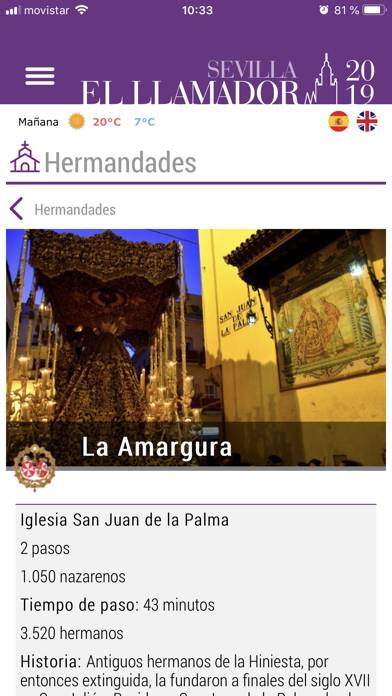 El Llamador de Sevilla 2019 App screenshot #2