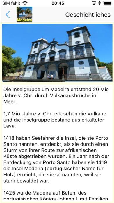 Madeira App für den Urlaub App screenshot