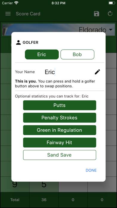 EasyScore Golf Scorecard Скриншот приложения #3