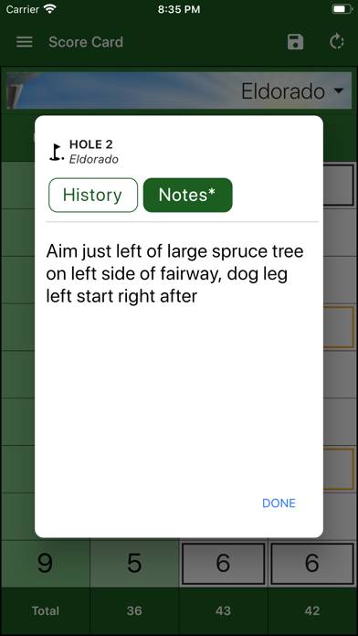 EasyScore Golf Scorecard Captura de pantalla de la aplicación #6