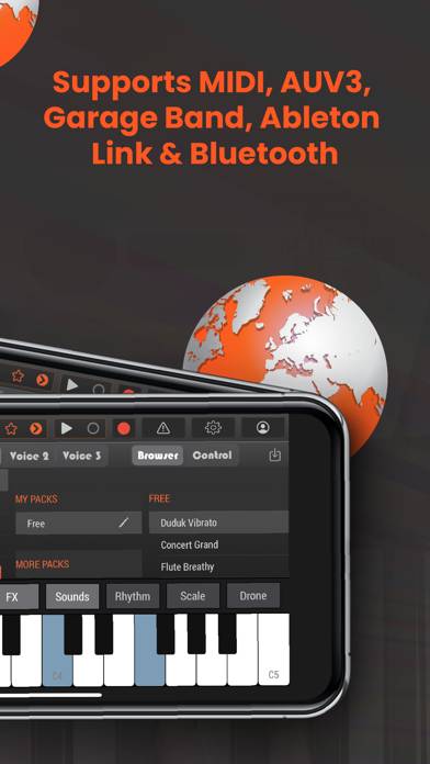 World Piano & Drum Machine App screenshot