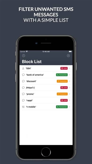 Bouncer: Text Messages Blocker Скриншот