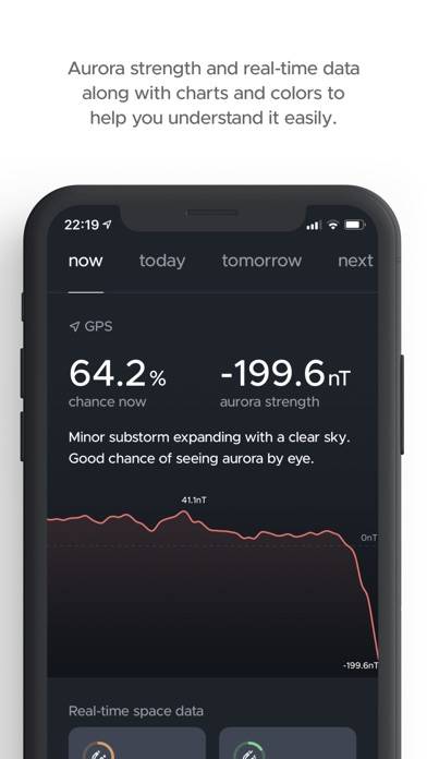 Hello aurora: forecast app Schermata dell'app #1