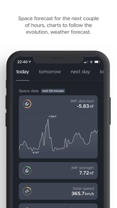 Hello aurora: forecast app Schermata dell'app #2