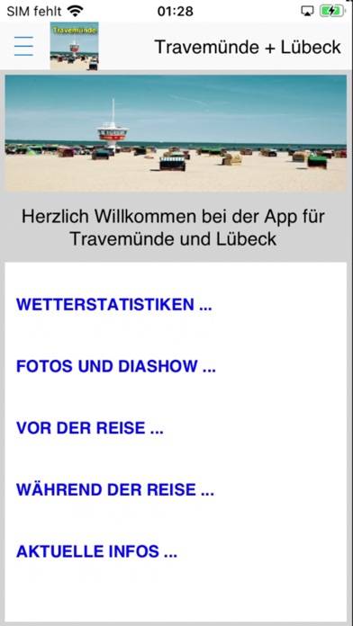 Travemünde Lübeck Urlaubs App App-Screenshot #1