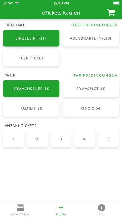 eTickets Heddesheim Bildschirmfoto