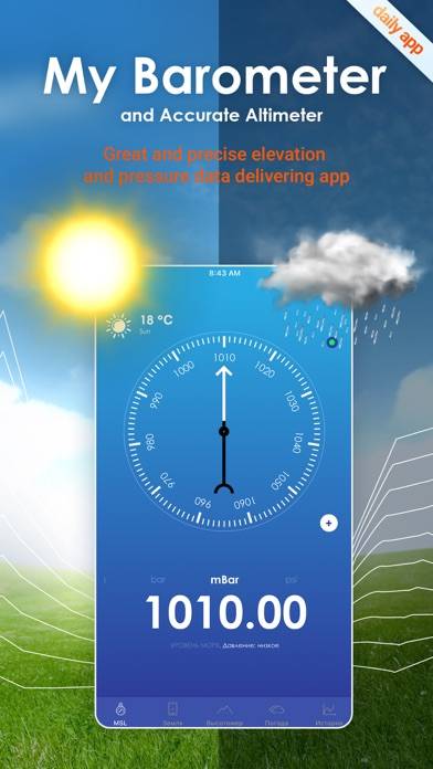 My Barometer and Altimeter Capture d'écran de l'application #1