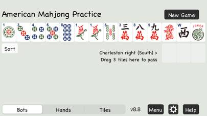 American Mahjong Practice game screenshot