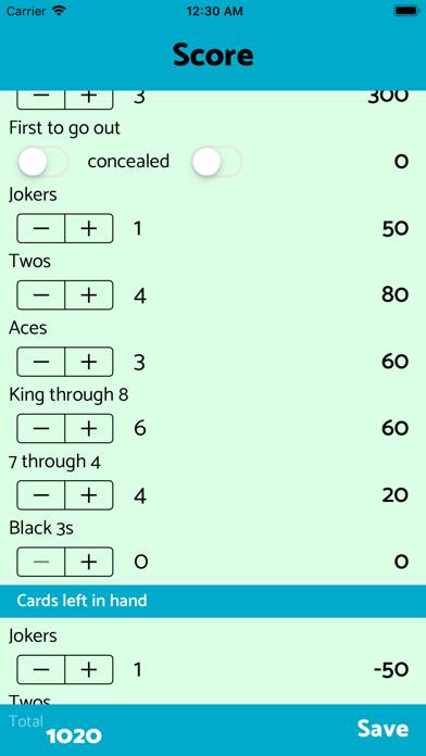 Canasta Score App screenshot #3