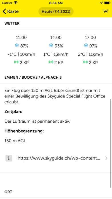 TCS Drohnen App-Screenshot