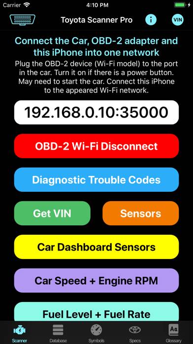 OBD for Toyota Captura de pantalla de la aplicación #4