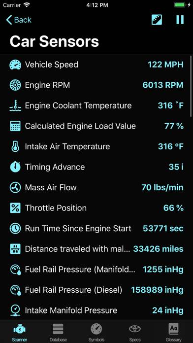 OBD for Toyota Captura de pantalla de la aplicación #5
