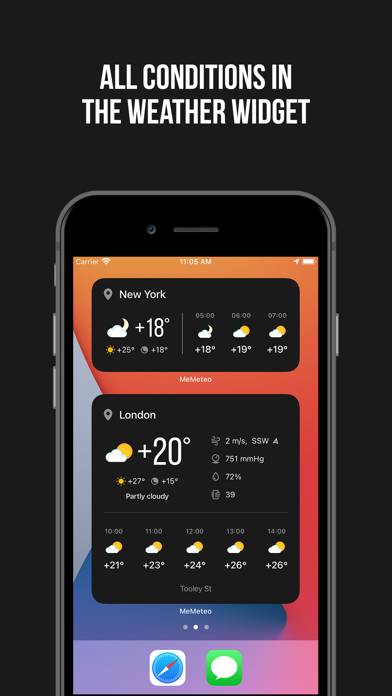 MeMeteo: weather forecast live App skärmdump #1