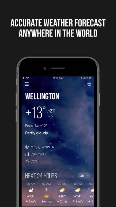 MeMeteo: weather forecast live App skärmdump #3