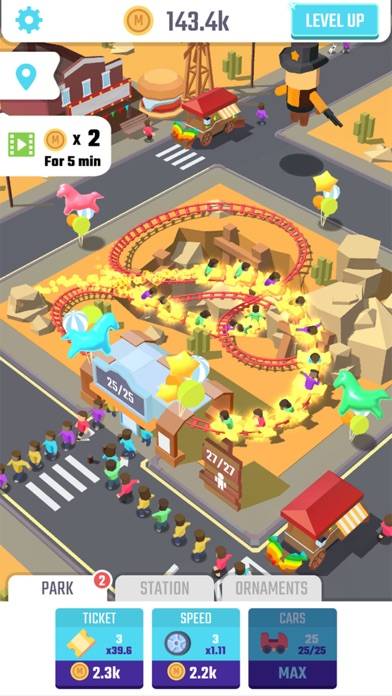 Idle Roller Coaster App screenshot #4