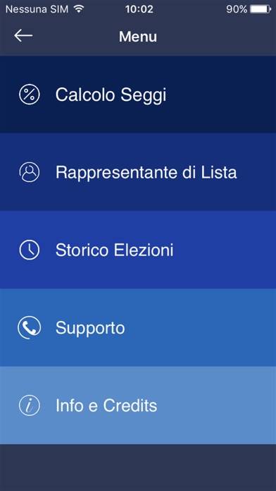IElezioni Schermata dell'app