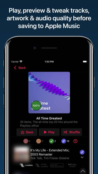 Playlisty for Apple Music App screenshot