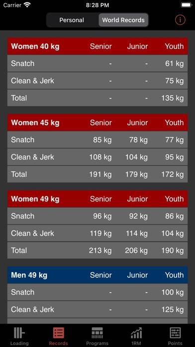 Olympic Weightlifting App App-Screenshot #3