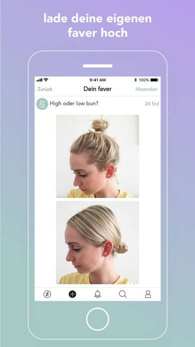 Faver App-Screenshot