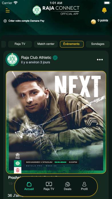 RAJA Connect Capture d'écran de l'application