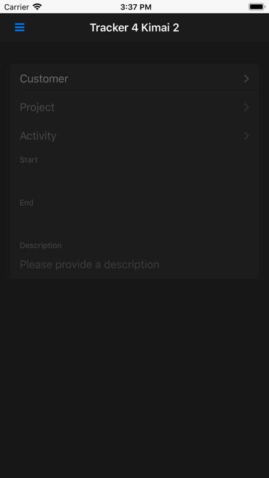Kimai 2 Offline Time Tracker App screenshot #1