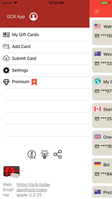 Gift Card Balance plus App skärmdump #2