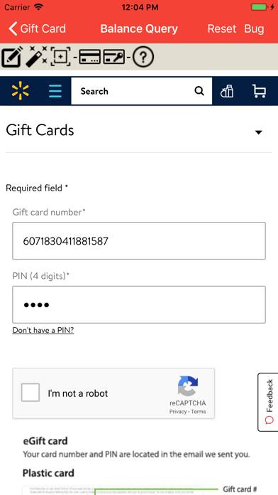 Gift Card Balance plus Capture d'écran de l'application #5