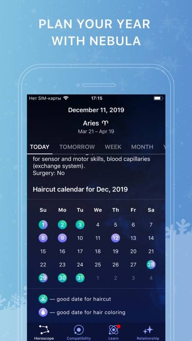 Nebula: Horoscope & Astrology Captura de pantalla de la aplicación #5