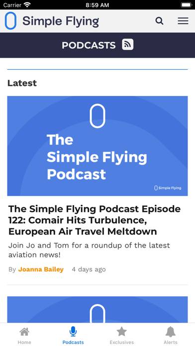 Simple Flying App-Screenshot
