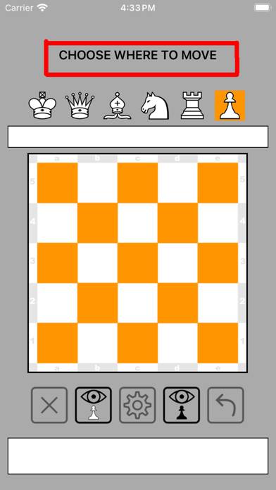 Blindfold Chess 5x5 captura de pantalla del juego