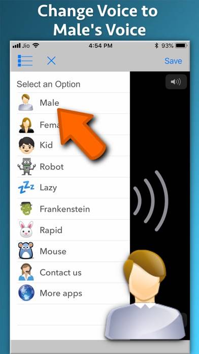 Audio Voice Changer Capture d'écran de l'application #3