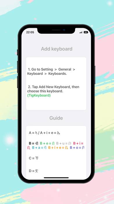 Tigrigna Keyboard App skärmdump #3