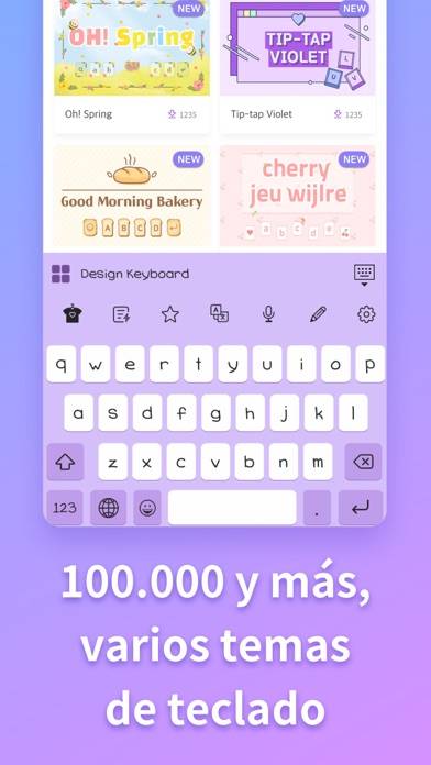 Teclado Diseñado -tema, emoji Captura de pantalla de la aplicación