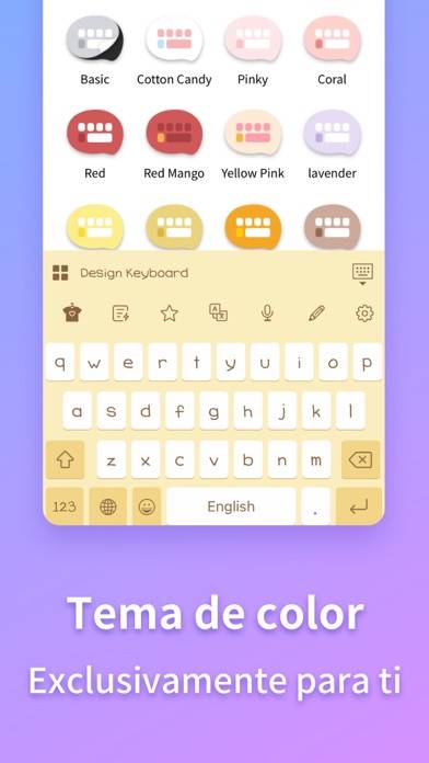 Teclado Diseñado -tema, emoji Captura de pantalla de la aplicación