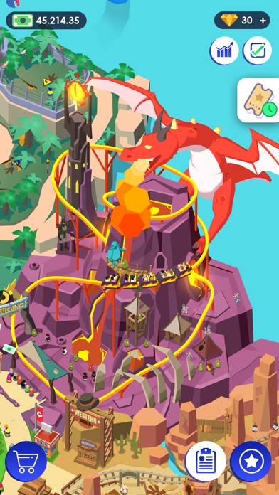 Idle Theme Park Capture d'écran de l'application #2