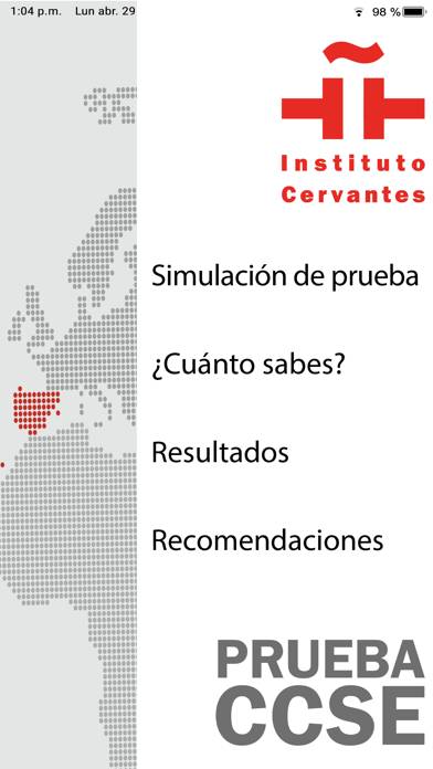 CCSE Nacionalidad Española. Captura de pantalla de la aplicación #1