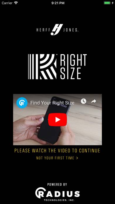 Herff Jones RightSize™ App screenshot #1