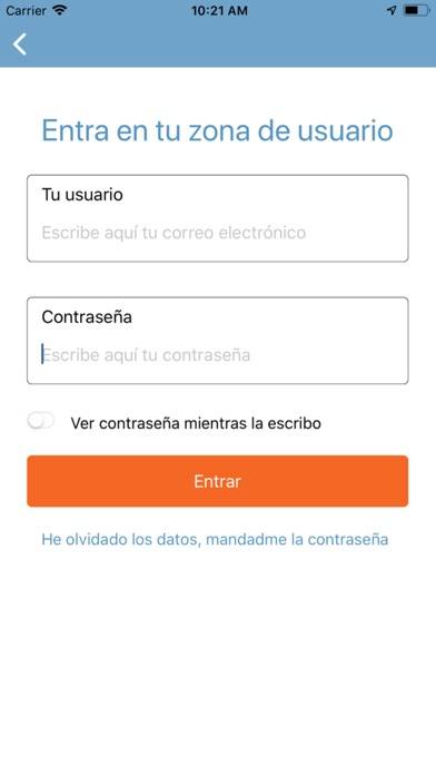 Registro de Viajeros MAUC Captura de pantalla de la aplicación