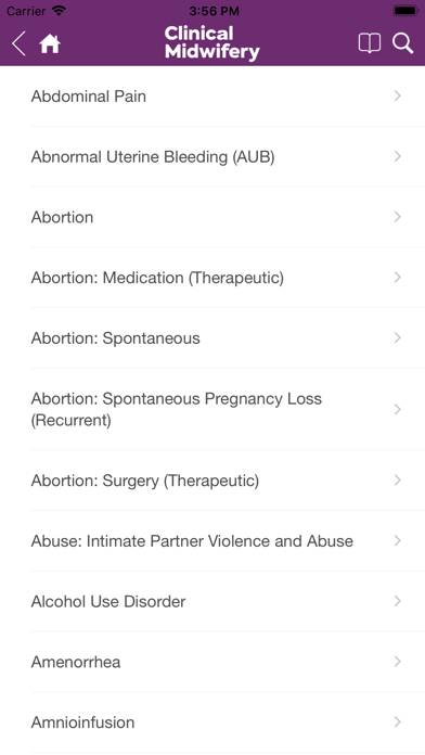 Guide to Clinical Midwifery App screenshot #1