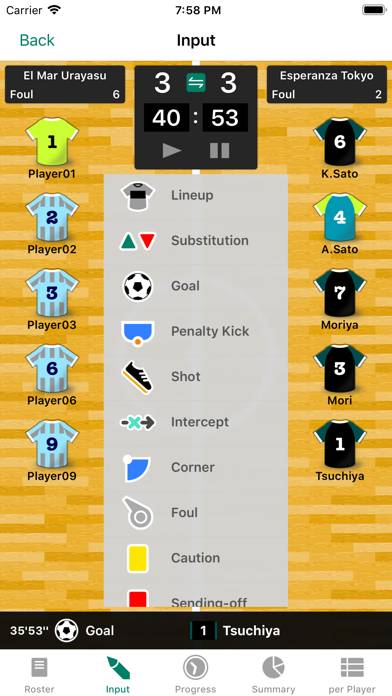 Futsal Notes App screenshot #1