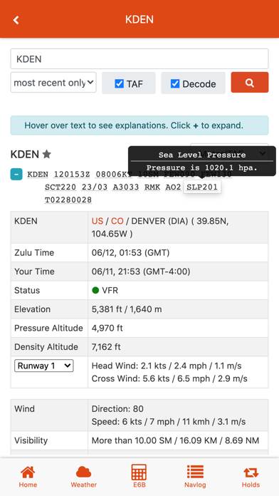 E6BX E6B Flight Computer App screenshot #2