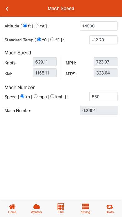 E6BX E6B Flight Computer Captura de pantalla de la aplicación