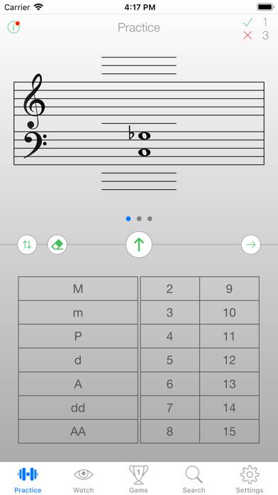 Music Intervals Trainer Schermata dell'app #1