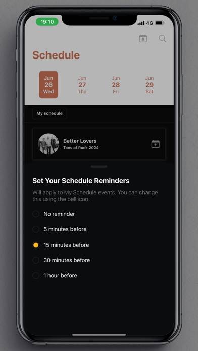 Tons of Rock Festival App skärmdump