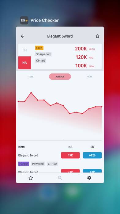 ESO Price Checker Captura de pantalla de la aplicación #2